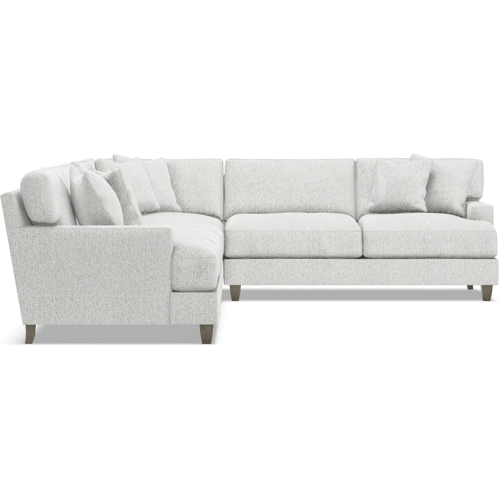 Mila 4-Piece Fabric Sectional by Bernhardt in wdf, 789 portobello. Made from unique in a unique style.