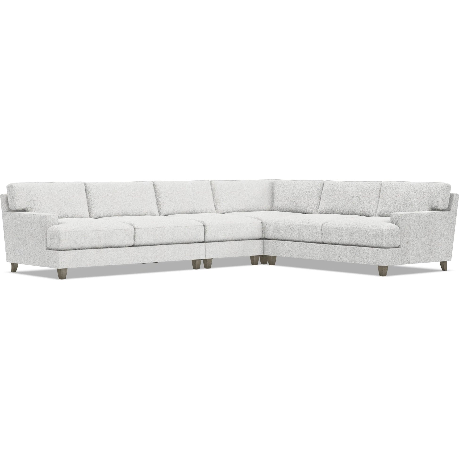Mila 4-Piece Fabric Sectional by Bernhardt in wdf, 789 portobello. Made from unique in a unique style.