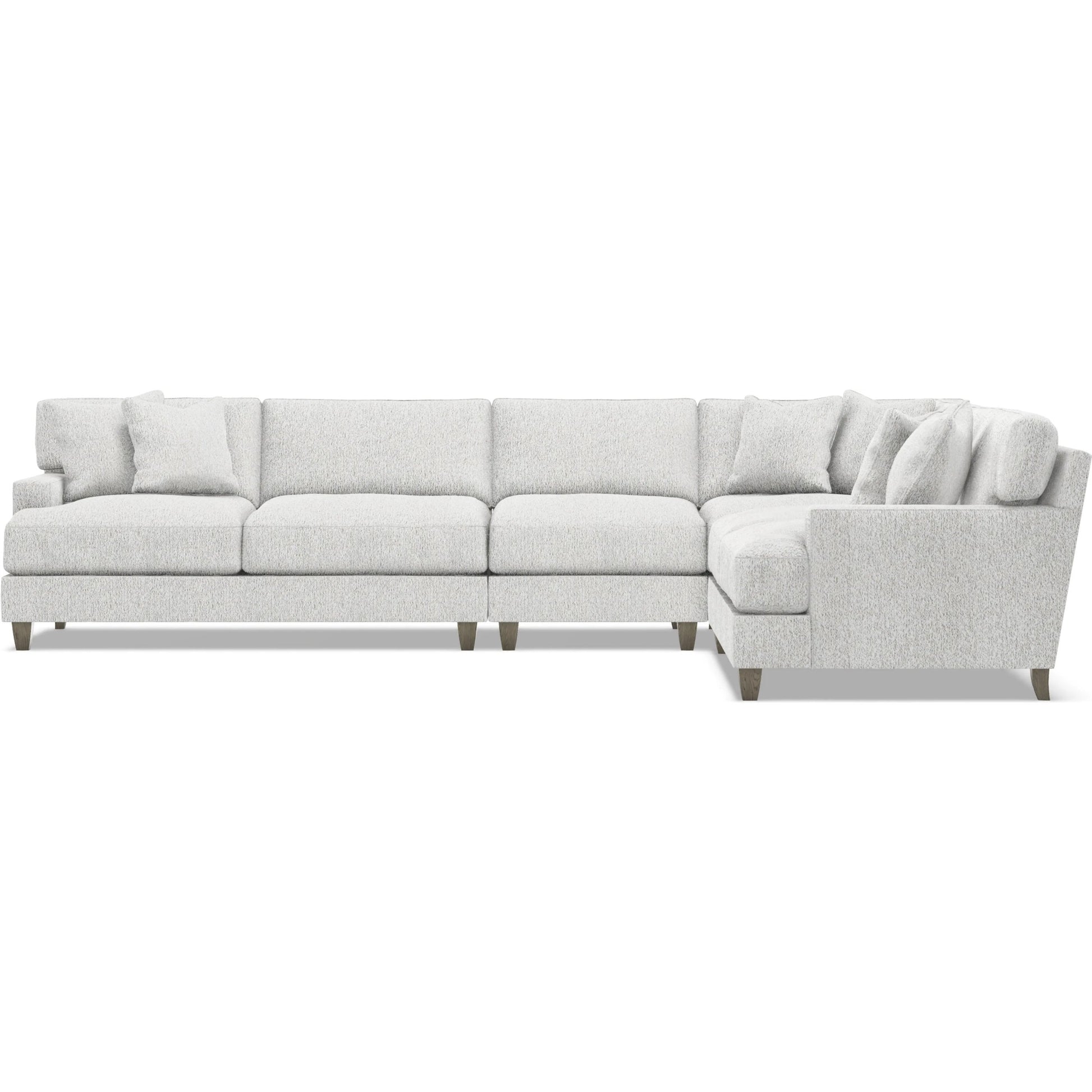 Mila 4-Piece Fabric Sectional by Bernhardt in wdf, 789 portobello. Made from unique in a unique style.