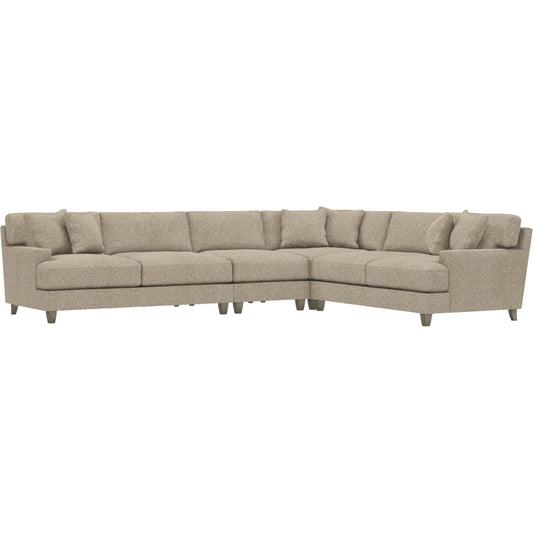 Mila 4-Piece Fabric Sectional by Bernhardt in wdf, 789 portobello. Made from unique in a unique style.