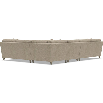 Mila 4-Piece Fabric Sectional by Bernhardt in wdf, 789 portobello. Made from unique in a unique style.