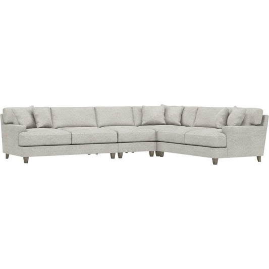 Mila 4-Piece Fabric Sectional by Bernhardt in wdf, 789 portobello. Made from unique in a unique style.