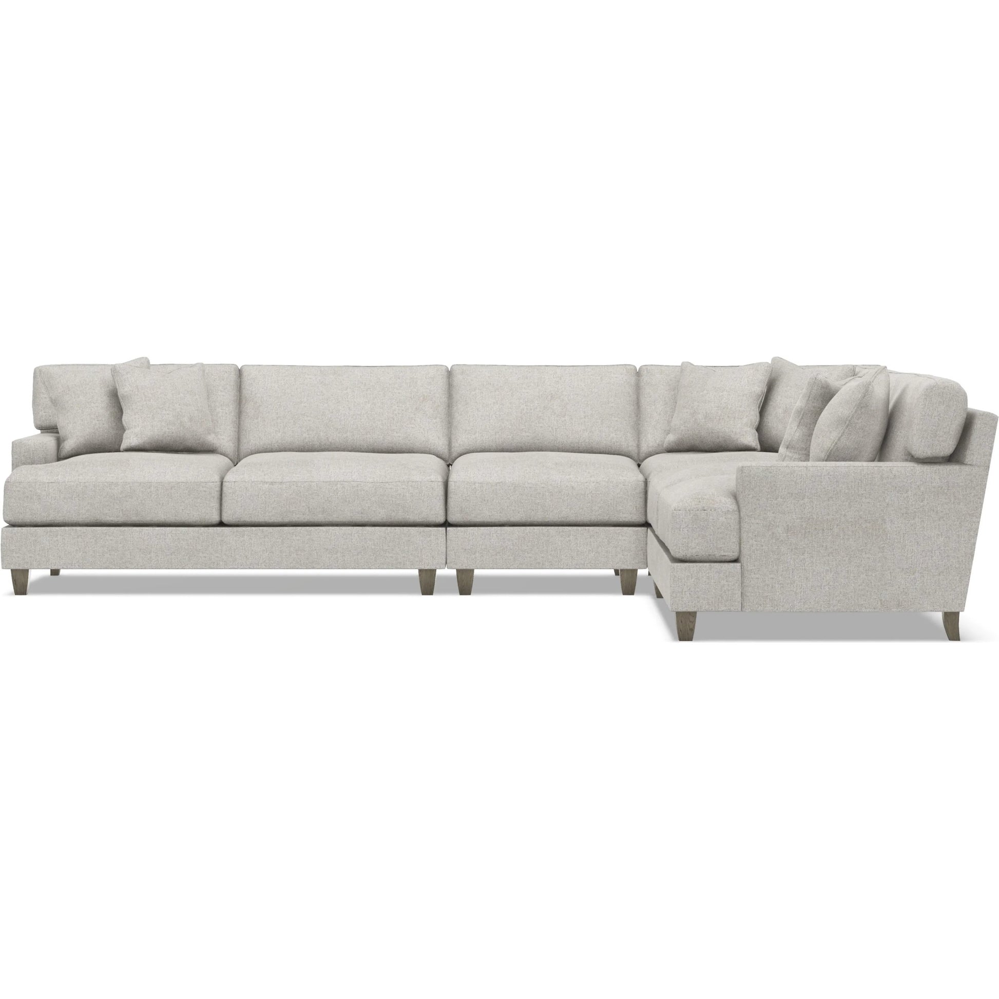 Mila 4-Piece Fabric Sectional by Bernhardt in wdf, 789 portobello. Made from unique in a unique style.