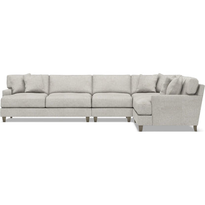 Mila 4-Piece Fabric Sectional by Bernhardt in wdf, 789 portobello. Made from unique in a unique style.