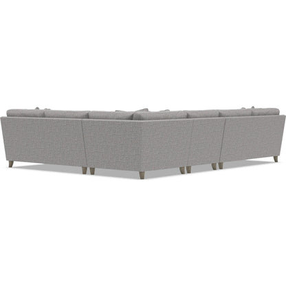 Mila 4-Piece Fabric Sectional by Bernhardt in wdf, 789 portobello. Made from unique in a unique style.