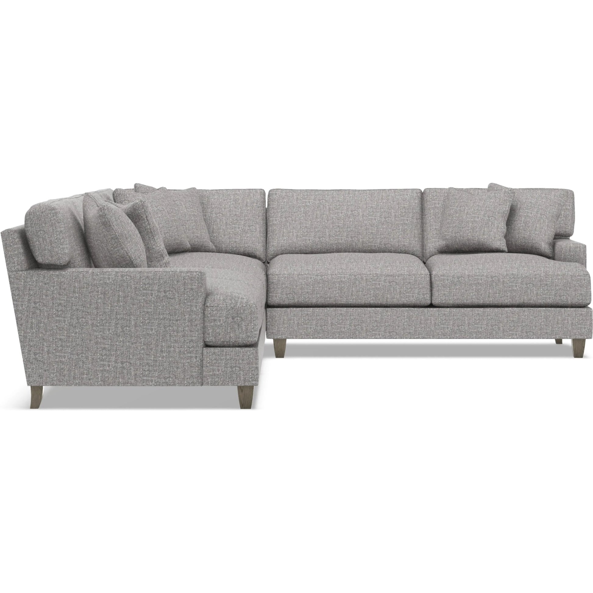 Mila 4-Piece Fabric Sectional by Bernhardt in wdf, 789 portobello. Made from unique in a unique style.