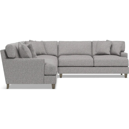 Mila 4-Piece Fabric Sectional by Bernhardt in wdf, 789 portobello. Made from unique in a unique style.