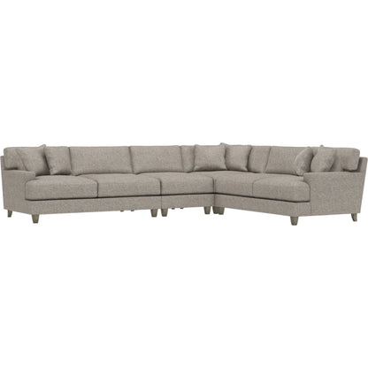 Mila 4-Piece Fabric Sectional by Bernhardt in wdf, 789 portobello. Made from unique in a unique style.