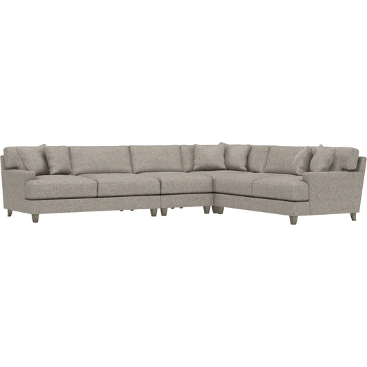 Mila 4-Piece Fabric Sectional by Bernhardt in wdf, 789 portobello. Made from unique in a unique style.