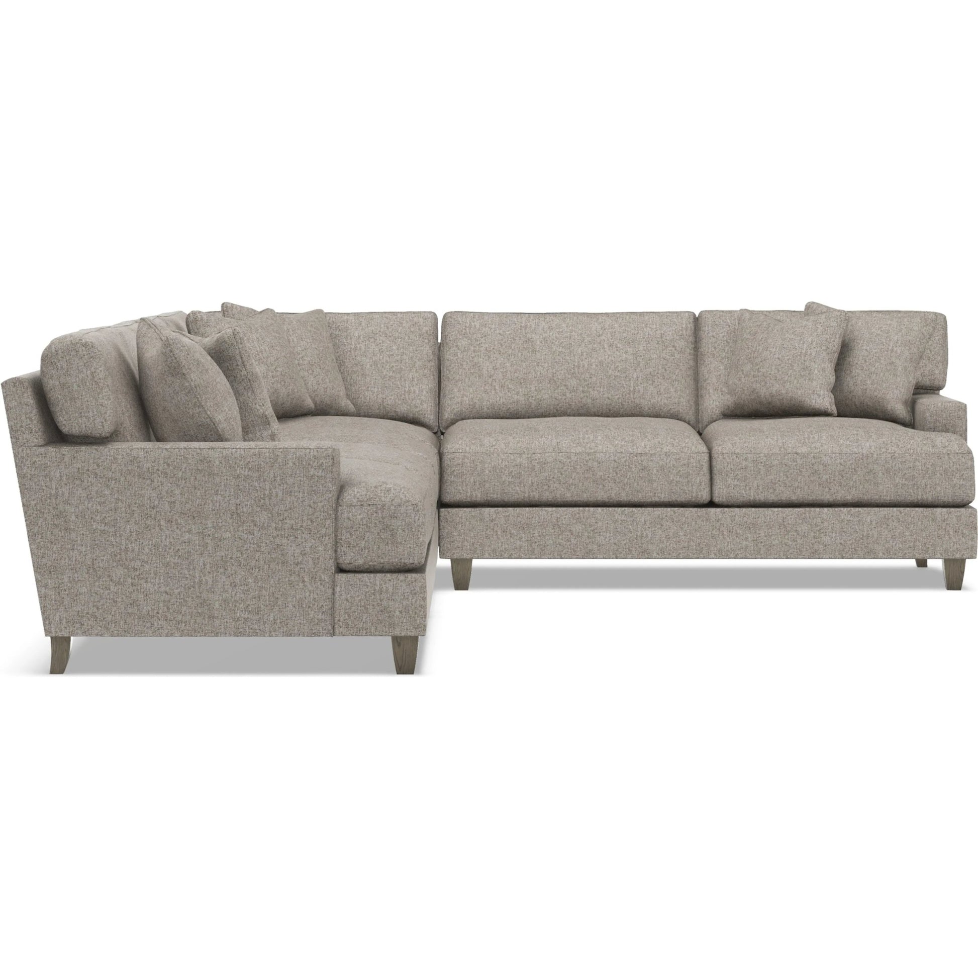 Mila 4-Piece Fabric Sectional by Bernhardt in wdf, 789 portobello. Made from unique in a unique style.