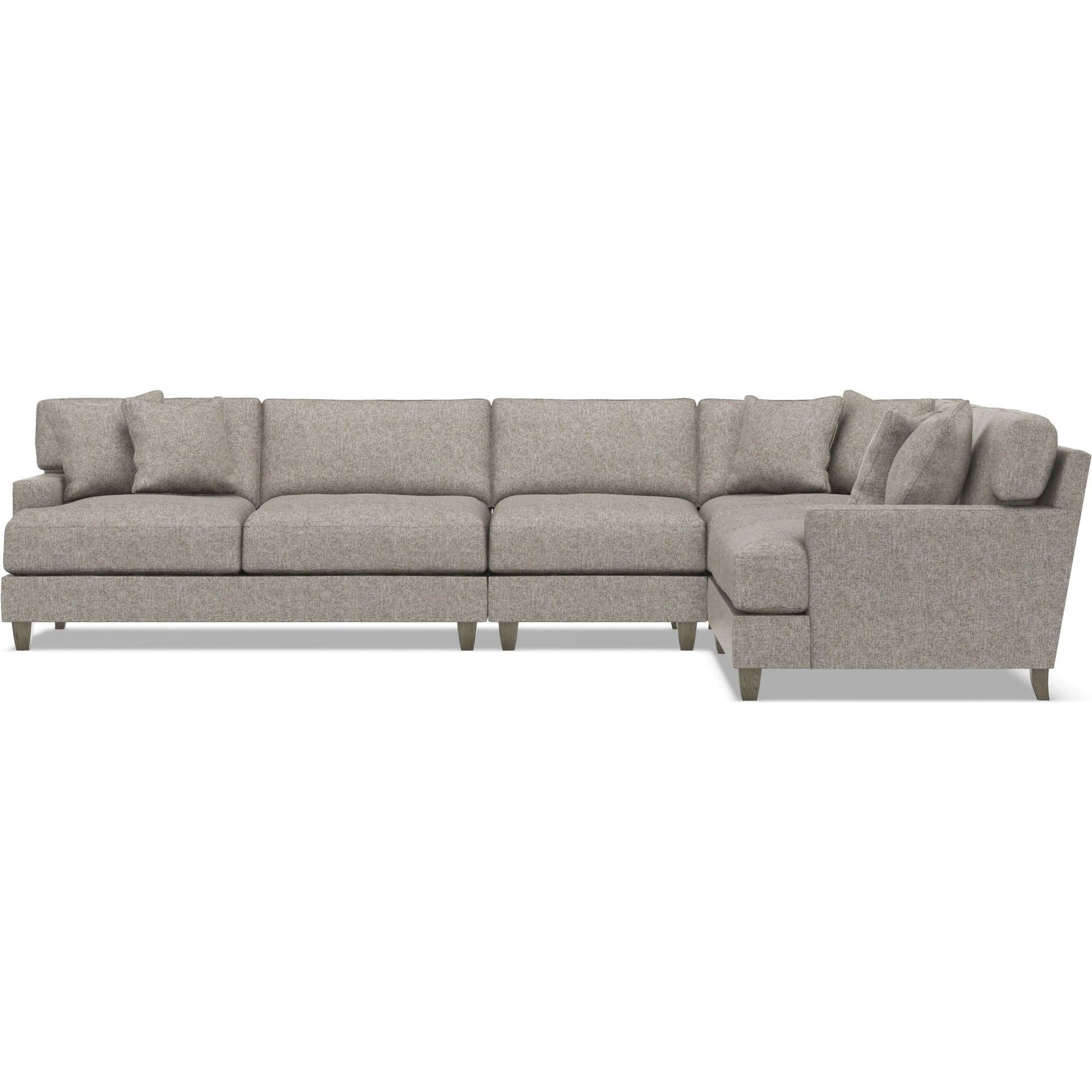 Mila 4-Piece Fabric Sectional by Bernhardt in wdf, 789 portobello. Made from unique in a unique style.