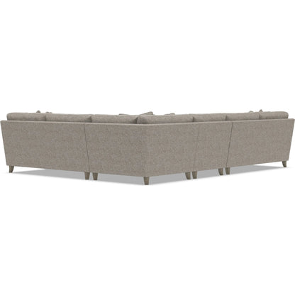 Mila 4-Piece Fabric Sectional by Bernhardt in wdf, 789 portobello. Made from unique in a unique style.