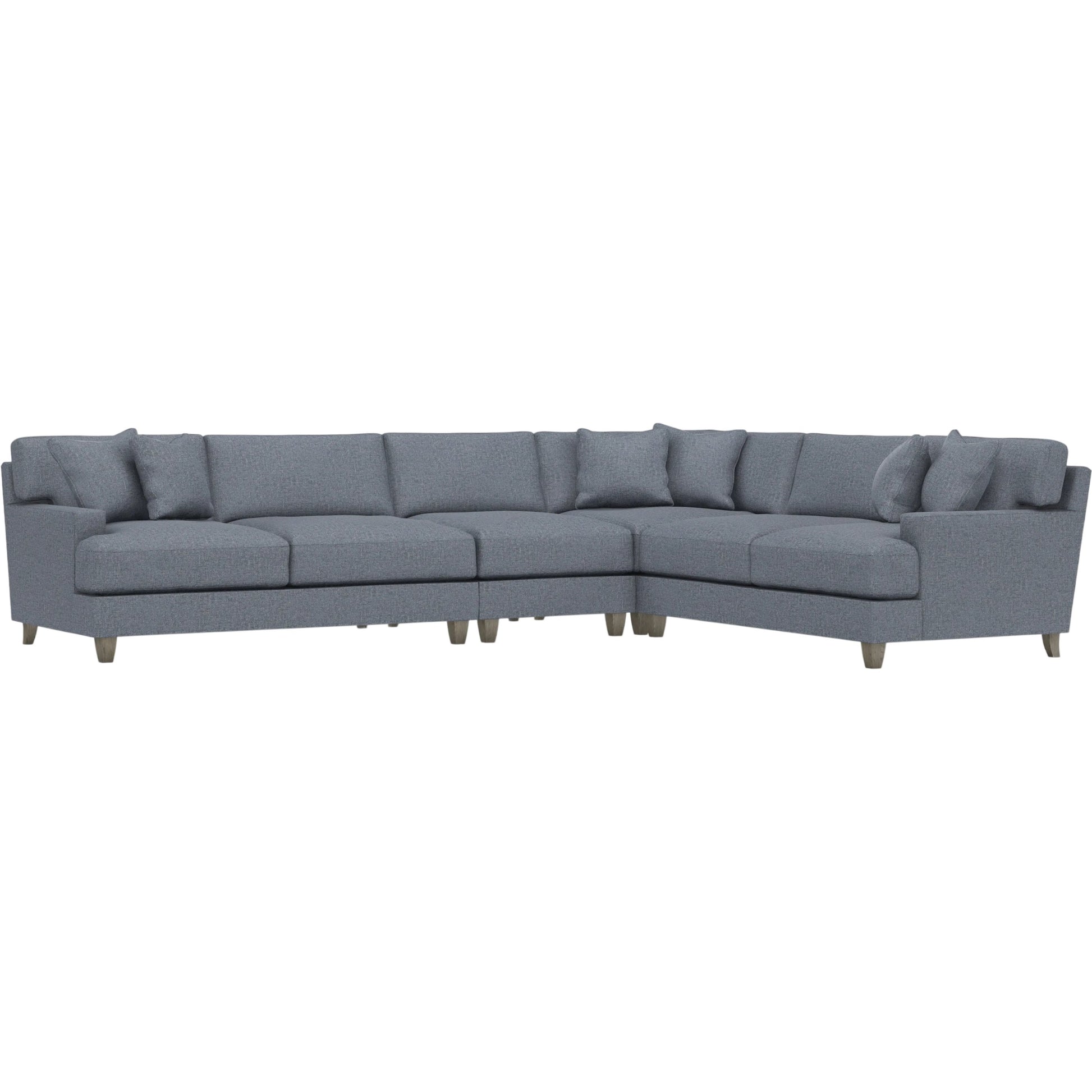 Mila 4-Piece Fabric Sectional by Bernhardt in wdf, 789 portobello. Made from unique in a unique style.
