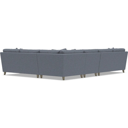 Mila 4-Piece Fabric Sectional by Bernhardt in wdf, 789 portobello. Made from unique in a unique style.