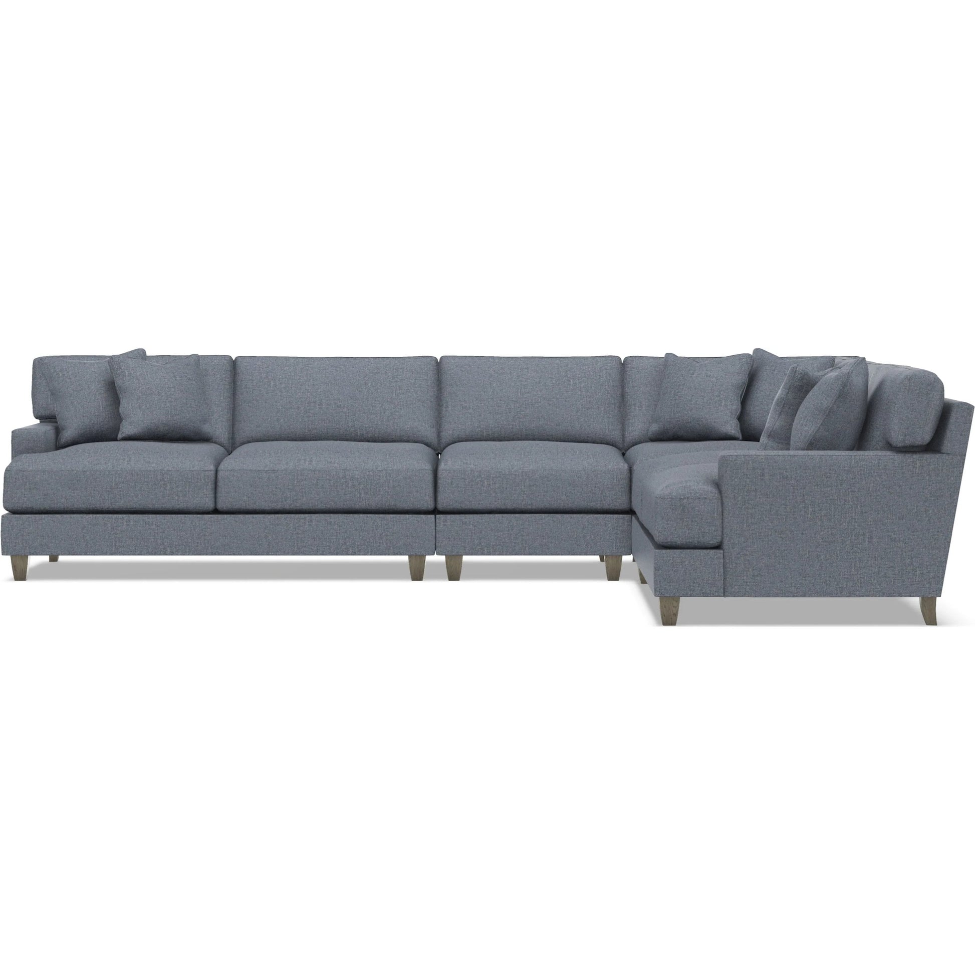 Mila 4-Piece Fabric Sectional by Bernhardt in wdf, 789 portobello. Made from unique in a unique style.