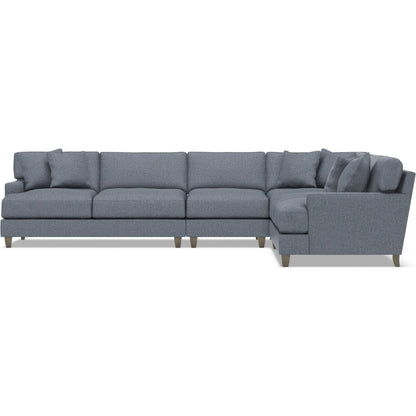 Mila 4-Piece Fabric Sectional by Bernhardt in wdf, 789 portobello. Made from unique in a unique style.