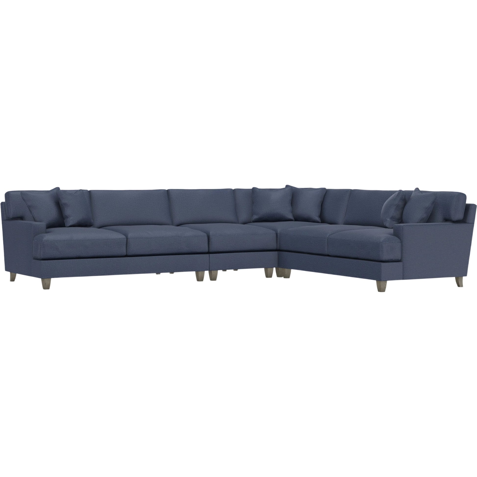 Mila 4-Piece Fabric Sectional by Bernhardt in wdf, 789 portobello. Made from unique in a unique style.