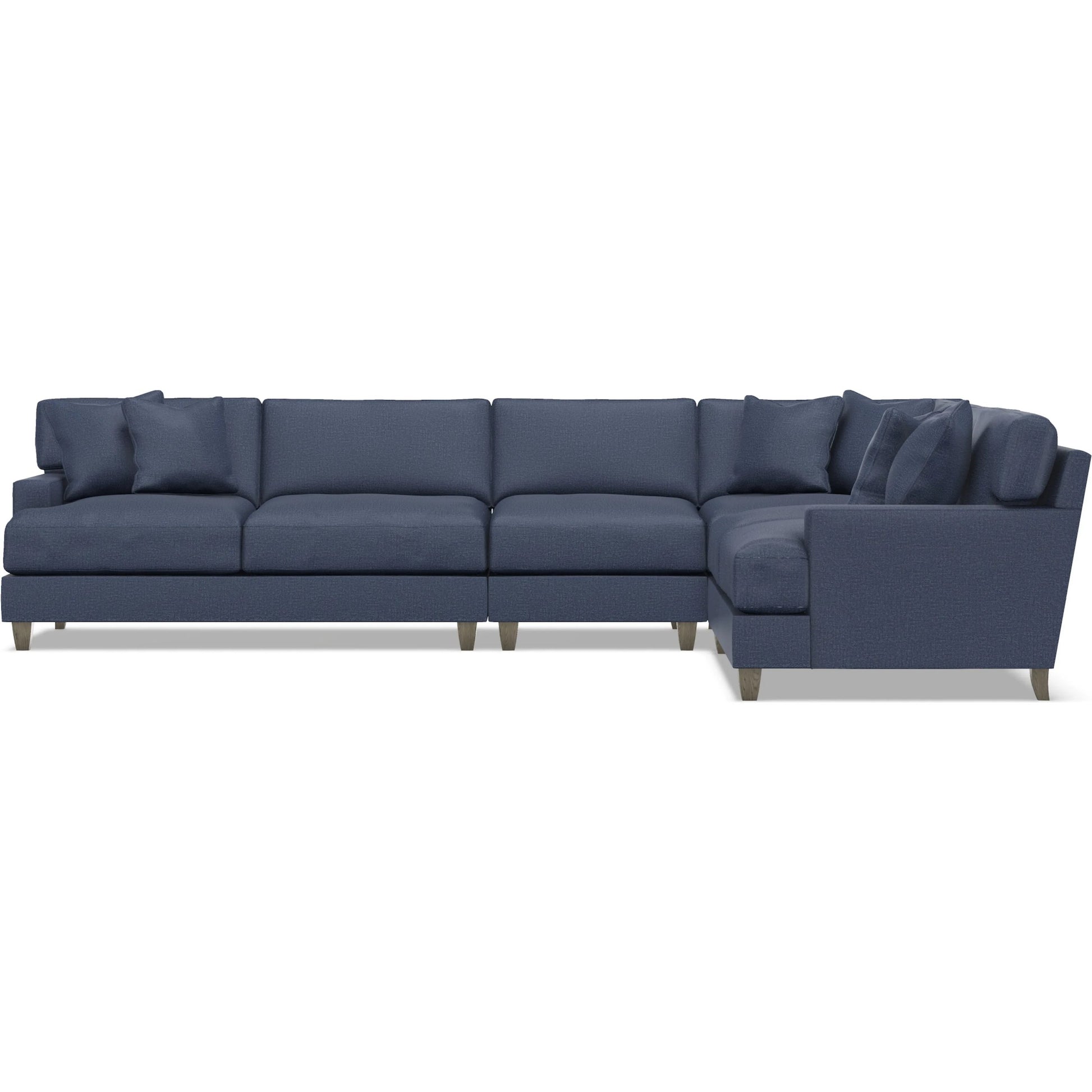 Mila 4-Piece Fabric Sectional by Bernhardt in wdf, 789 portobello. Made from unique in a unique style.