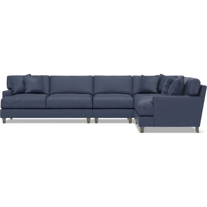 Mila 4-Piece Fabric Sectional by Bernhardt in wdf, 789 portobello. Made from unique in a unique style.