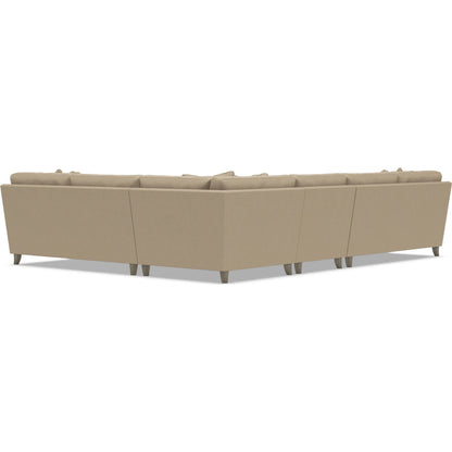 Mila 4-Piece Fabric Sectional by Bernhardt in wdf, 789 portobello. Made from unique in a unique style.