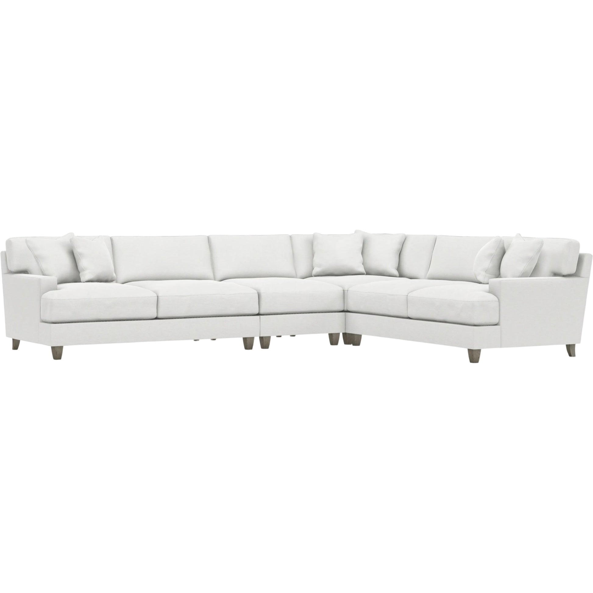 Mila 4-Piece Fabric Sectional by Bernhardt in wdf, 789 portobello. Made from unique in a unique style.
