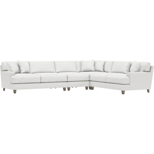 Mila 4-Piece Fabric Sectional by Bernhardt in wdf, 789 portobello. Made from unique in a unique style.