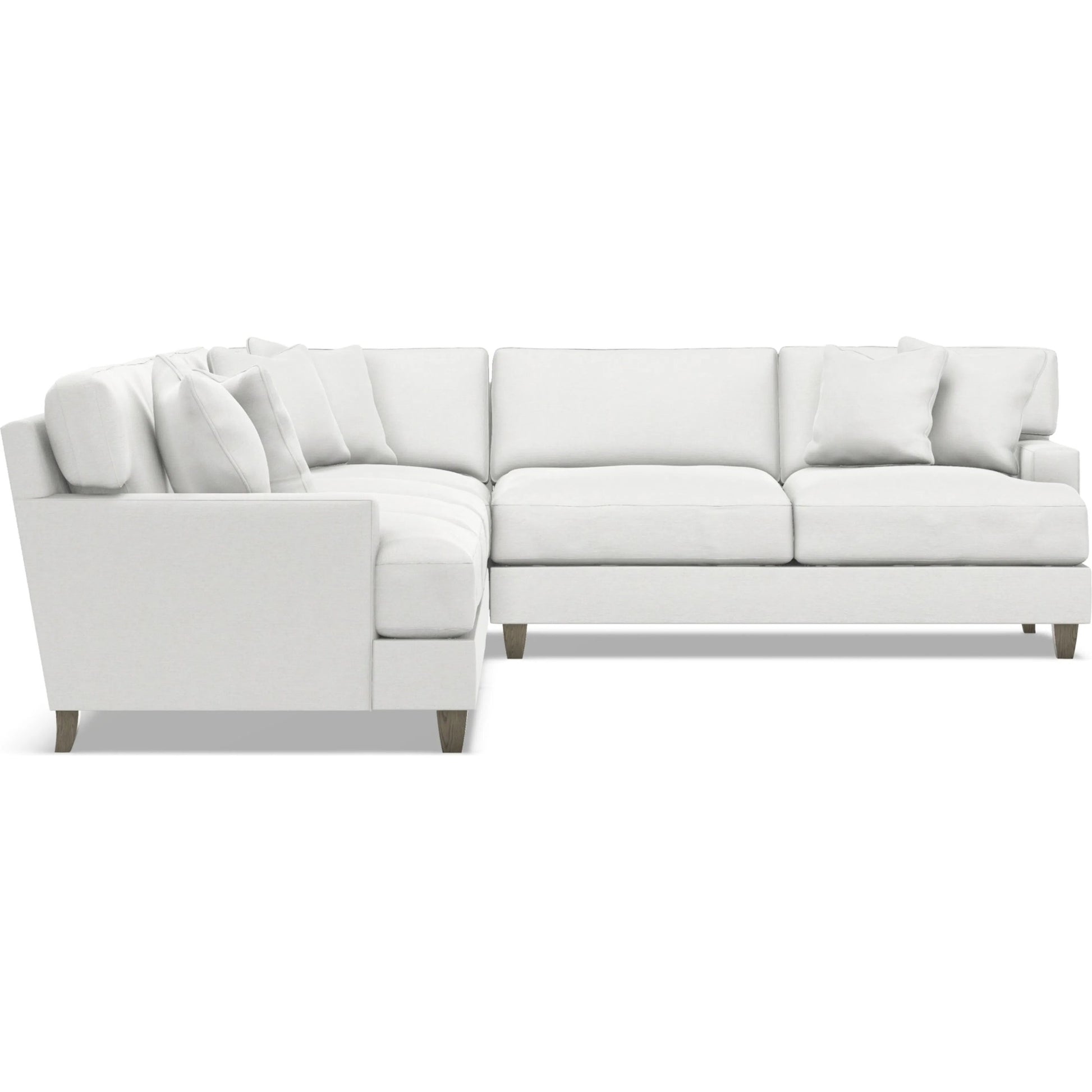 Mila 4-Piece Fabric Sectional by Bernhardt in wdf, 789 portobello. Made from unique in a unique style.