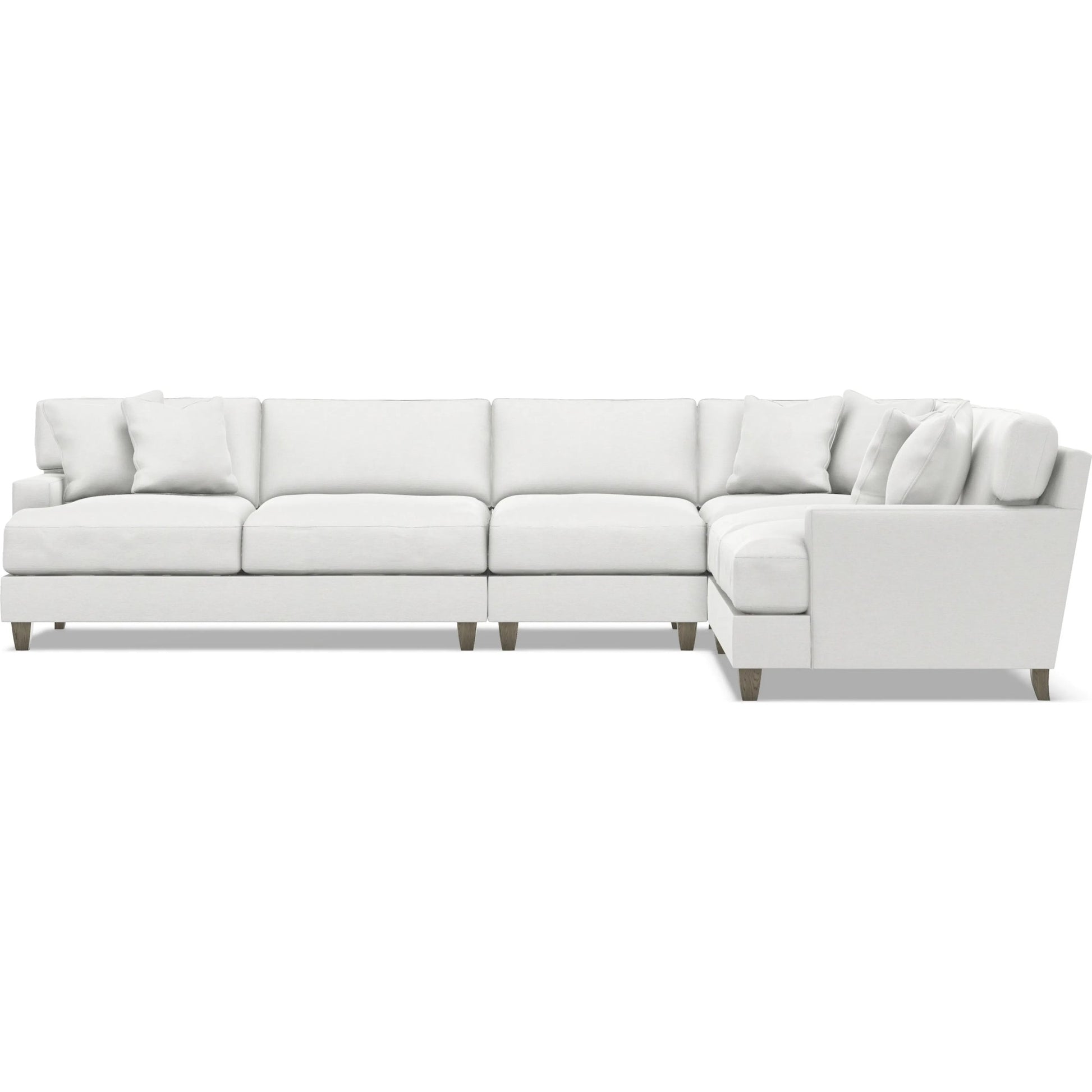 Mila 4-Piece Fabric Sectional by Bernhardt in wdf, 789 portobello. Made from unique in a unique style.