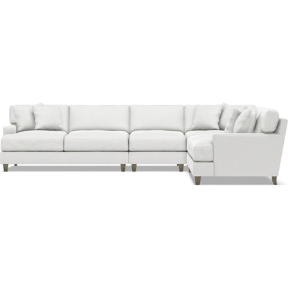 Mila 4-Piece Fabric Sectional by Bernhardt in wdf, 789 portobello. Made from unique in a unique style.