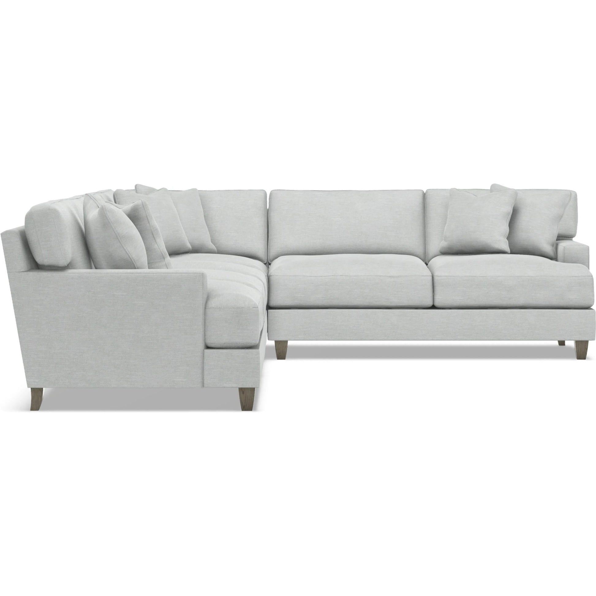 Mila 4-Piece Fabric Sectional by Bernhardt in wdf, 789 portobello. Made from unique in a unique style.