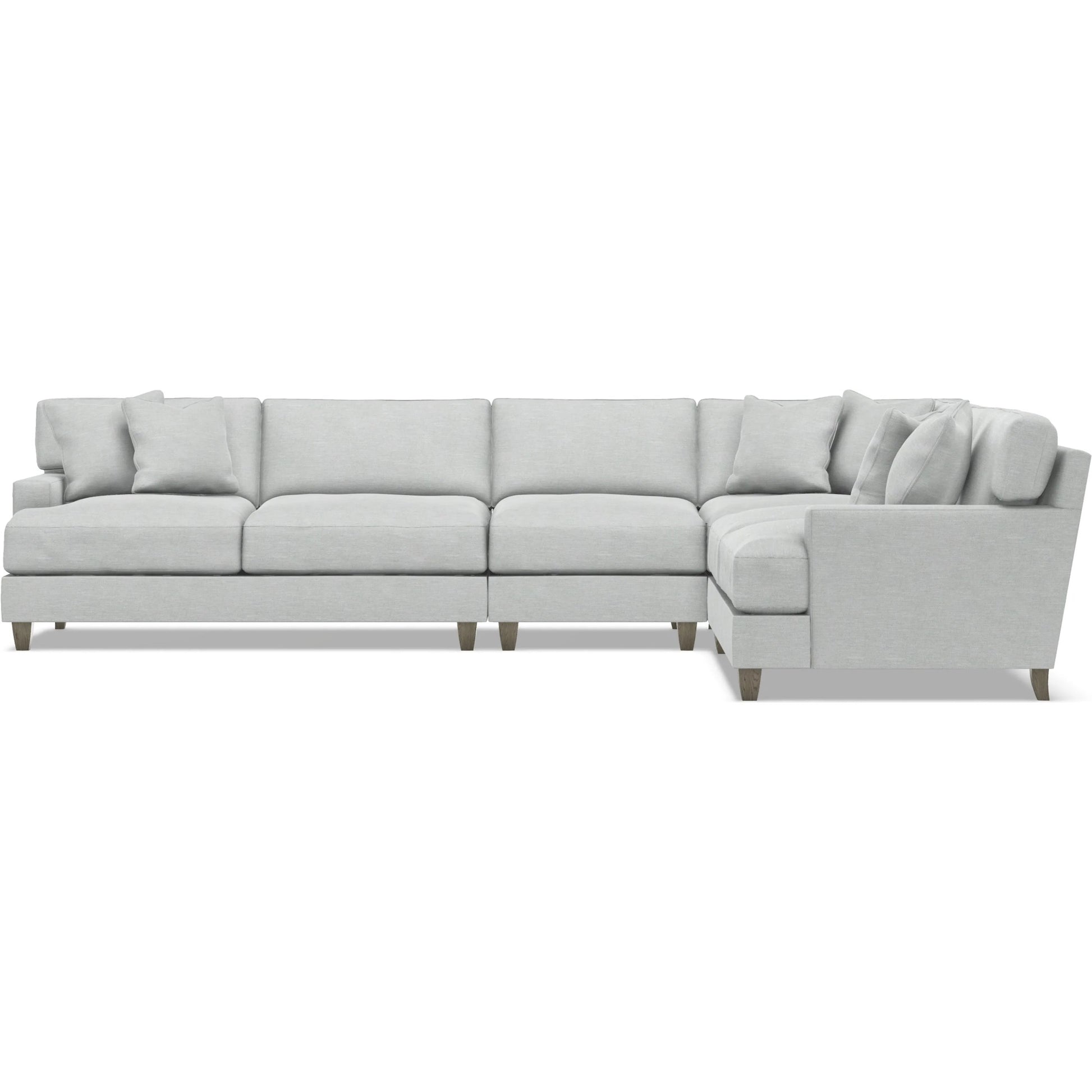 Mila 4-Piece Fabric Sectional by Bernhardt in wdf, 789 portobello. Made from unique in a unique style.