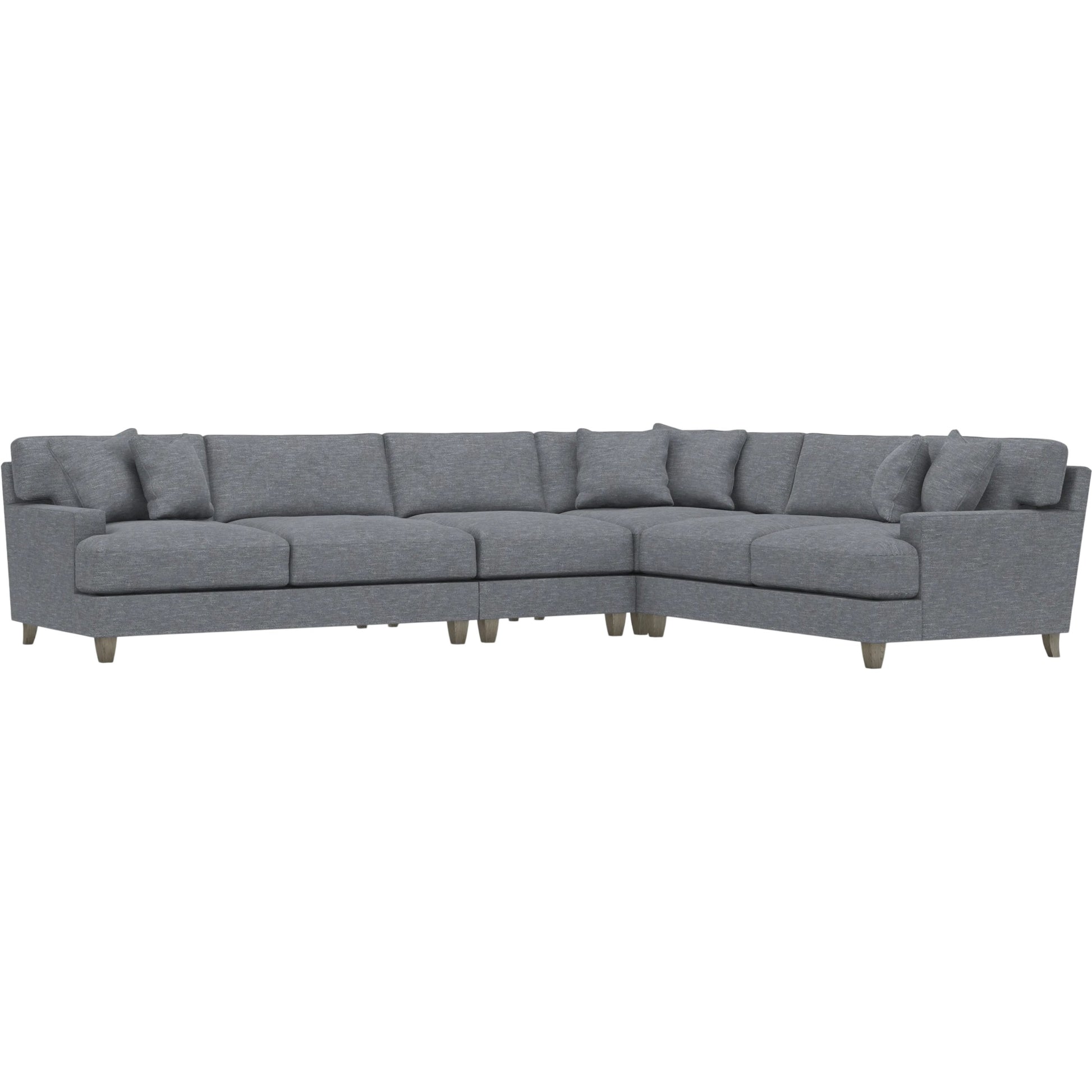 Mila 4-Piece Fabric Sectional by Bernhardt in wdf, 789 portobello. Made from unique in a unique style.