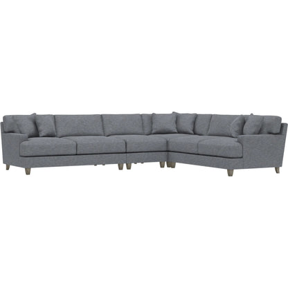 Mila 4-Piece Fabric Sectional by Bernhardt in wdf, 789 portobello. Made from unique in a unique style.