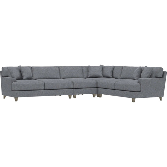 Mila 4-Piece Fabric Sectional by Bernhardt in wdf, 789 portobello. Made from unique in a unique style.