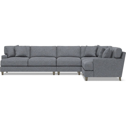 Mila 4-Piece Fabric Sectional by Bernhardt in wdf, 789 portobello. Made from unique in a unique style.