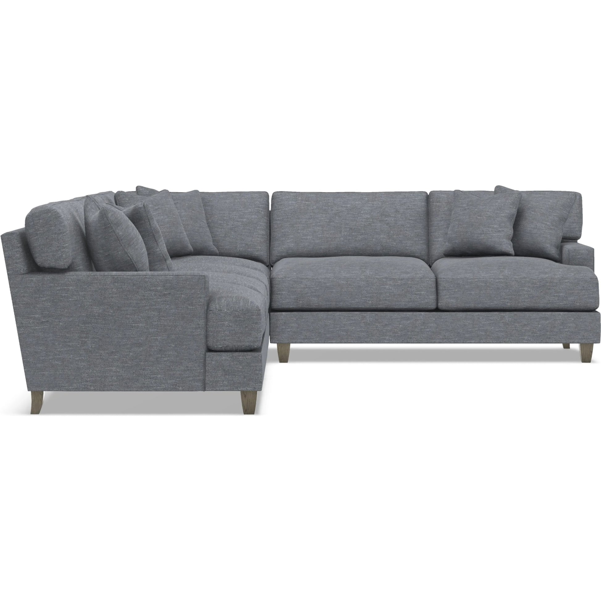 Mila 4-Piece Fabric Sectional by Bernhardt in wdf, 789 portobello. Made from unique in a unique style.