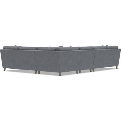 Mila 4-Piece Fabric Sectional by Bernhardt in wdf, 789 portobello. Made from unique in a unique style.