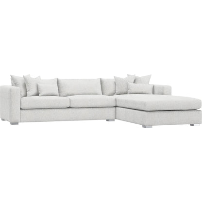 Helena 2-Piece Fabric Sectional by Bernhardt in stainless steel. Made from unique in a unique style.