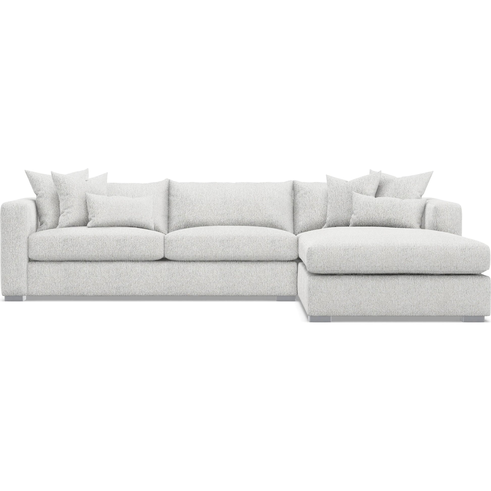 Helena 2-Piece Fabric Sectional by Bernhardt in stainless steel. Made from unique in a unique style.