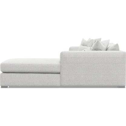 Helena 2-Piece Fabric Sectional by Bernhardt in stainless steel. Made from unique in a unique style.
