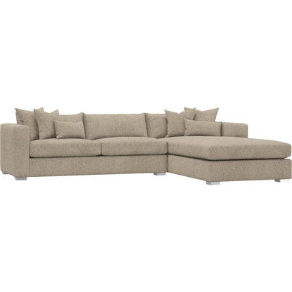 Helena 2-Piece Fabric Sectional by Bernhardt in stainless steel. Made from unique in a unique style.