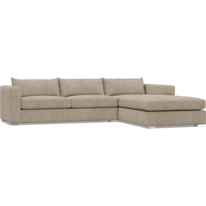 Helena 2-Piece Fabric Sectional by Bernhardt in stainless steel. Made from unique in a unique style.