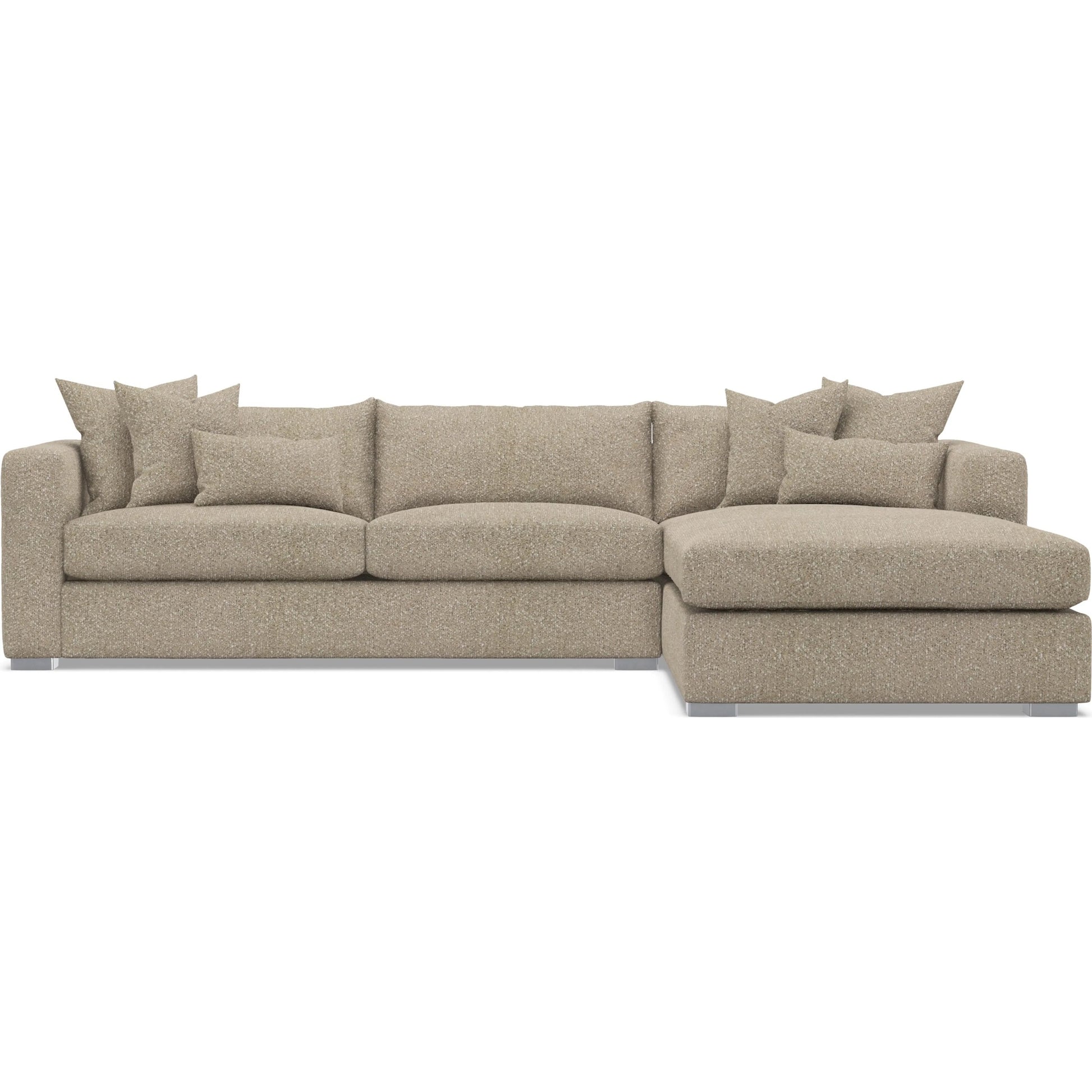 Helena 2-Piece Fabric Sectional by Bernhardt in stainless steel. Made from unique in a unique style.