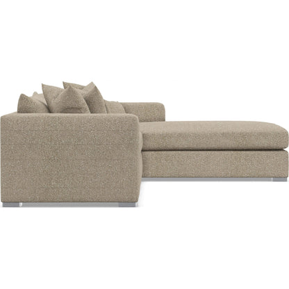 Helena 2-Piece Fabric Sectional by Bernhardt in stainless steel. Made from unique in a unique style.