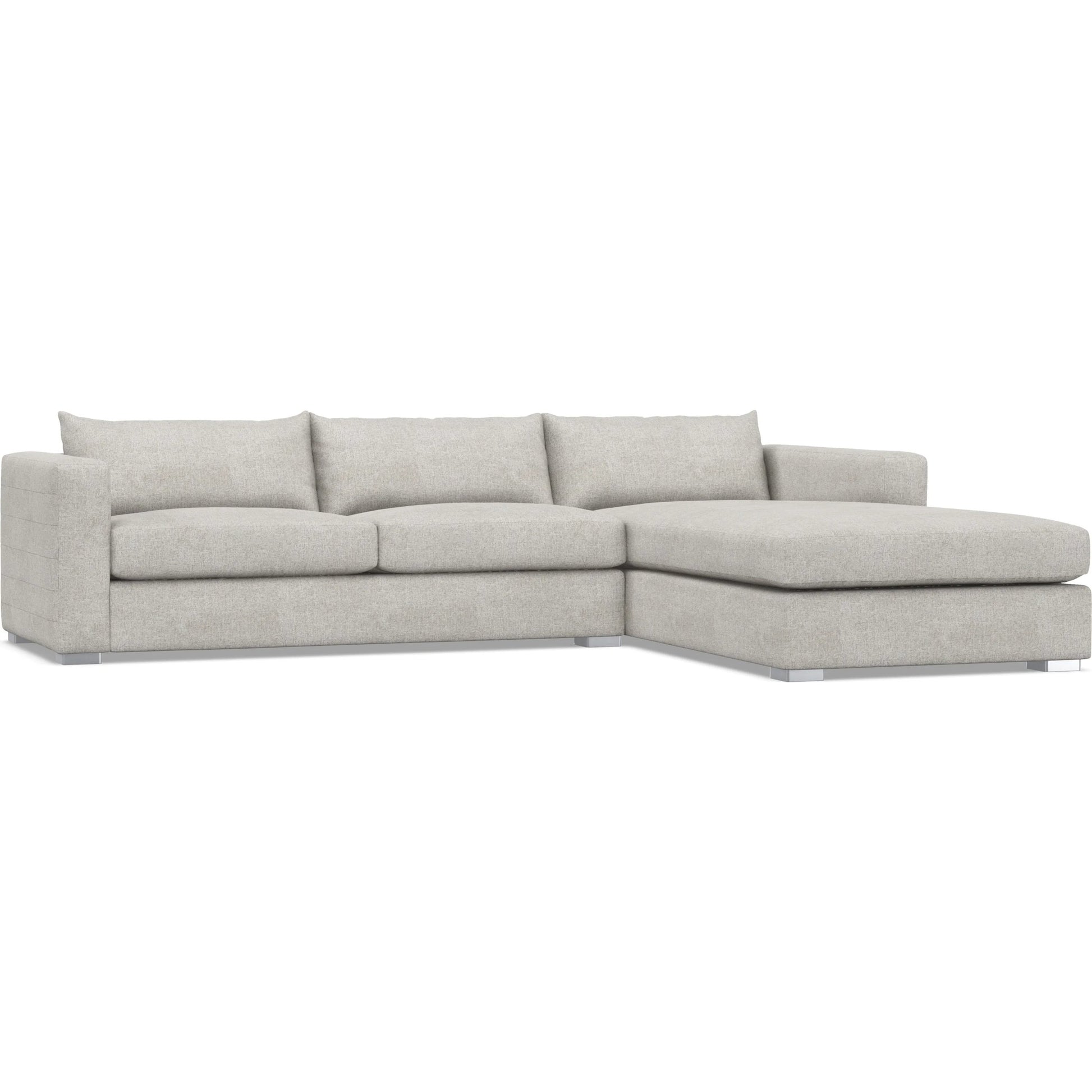 Helena 2-Piece Fabric Sectional by Bernhardt in stainless steel. Made from unique in a unique style.