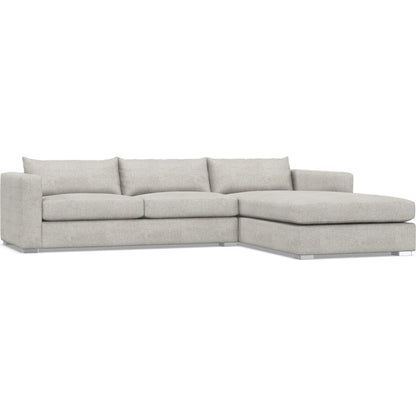 Helena 2-Piece Fabric Sectional by Bernhardt in stainless steel. Made from unique in a unique style.