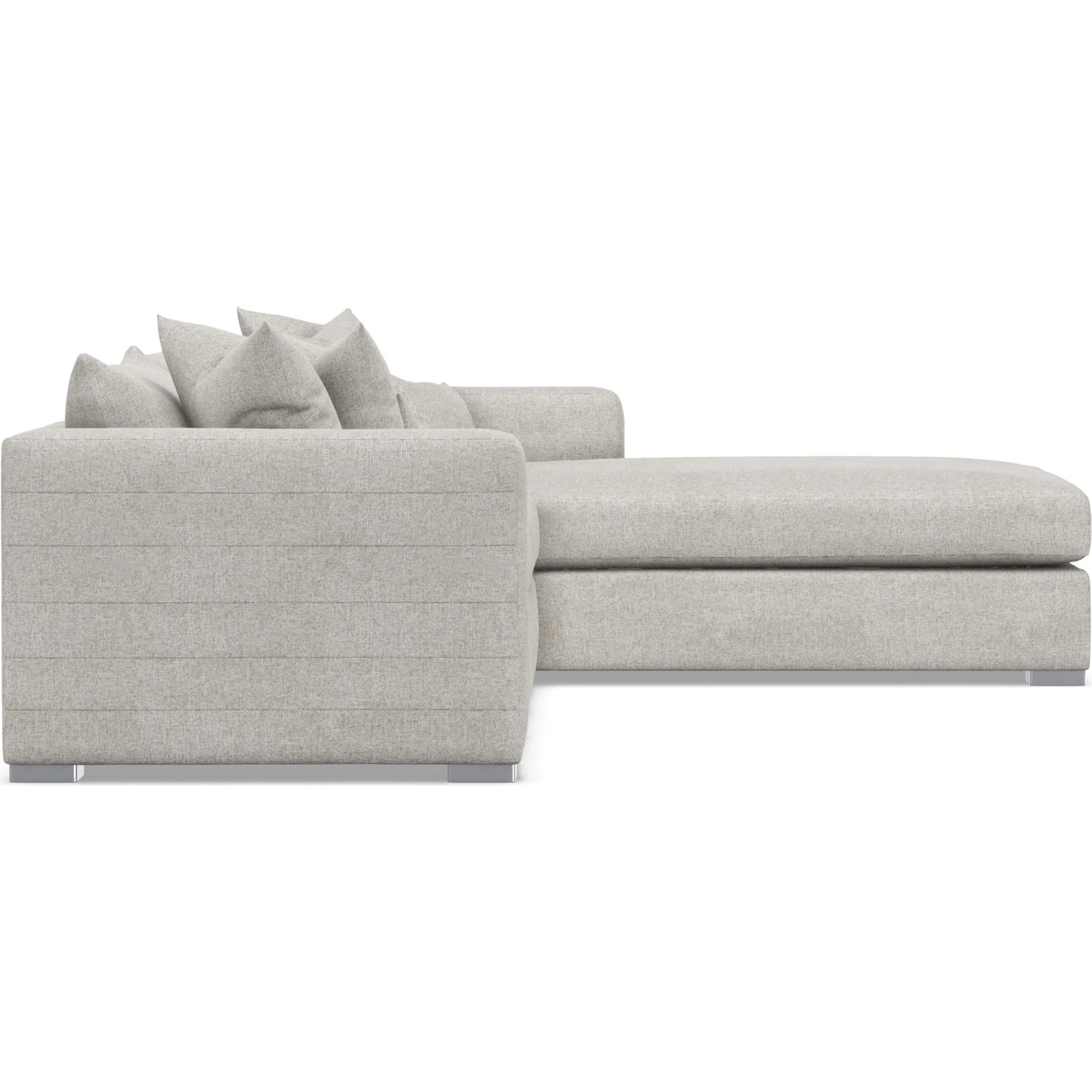 Helena 2-Piece Fabric Sectional by Bernhardt in stainless steel. Made from unique in a unique style.
