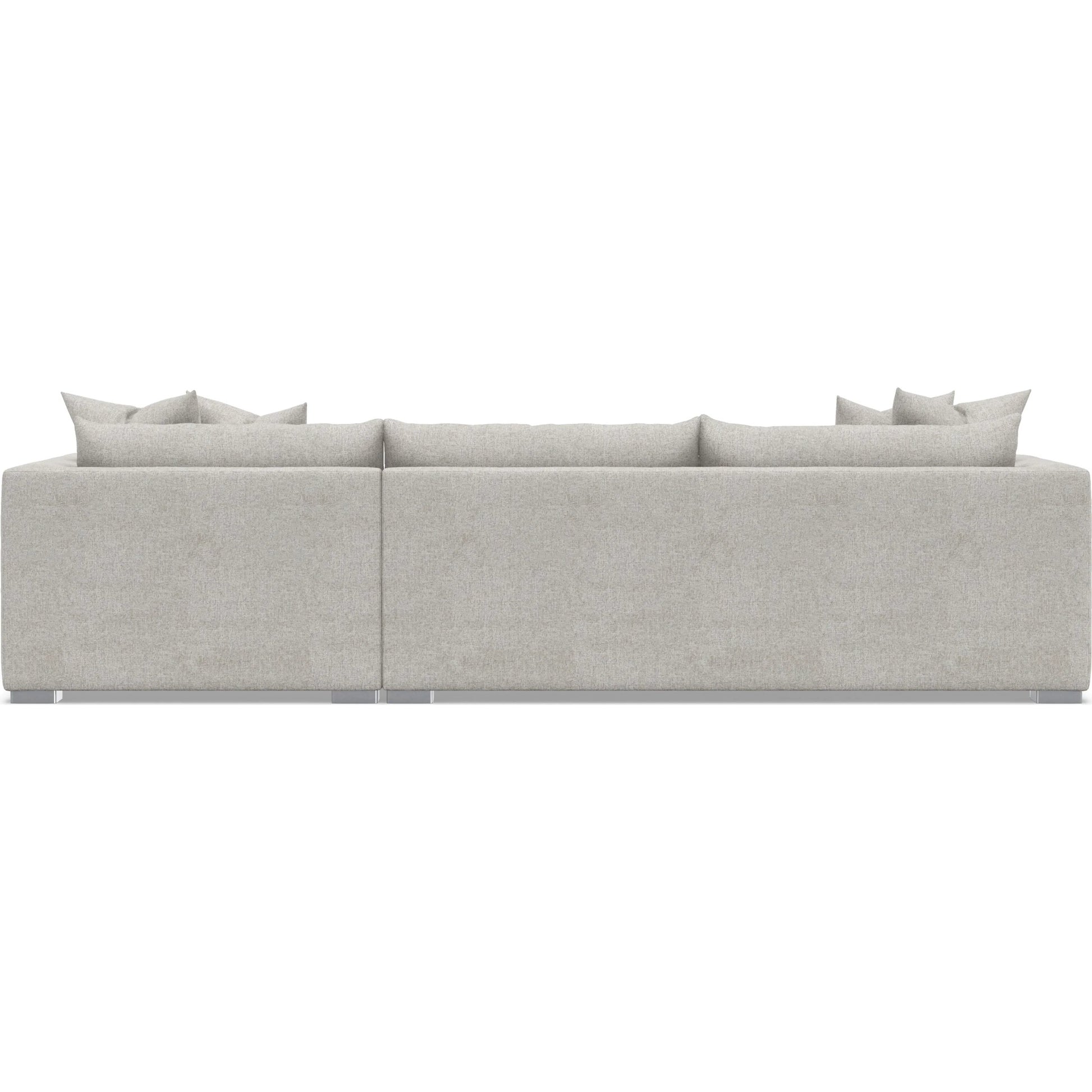 Helena 2-Piece Fabric Sectional by Bernhardt in stainless steel. Made from unique in a unique style.