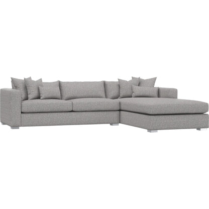 Helena 2-Piece Fabric Sectional by Bernhardt in stainless steel. Made from unique in a unique style.