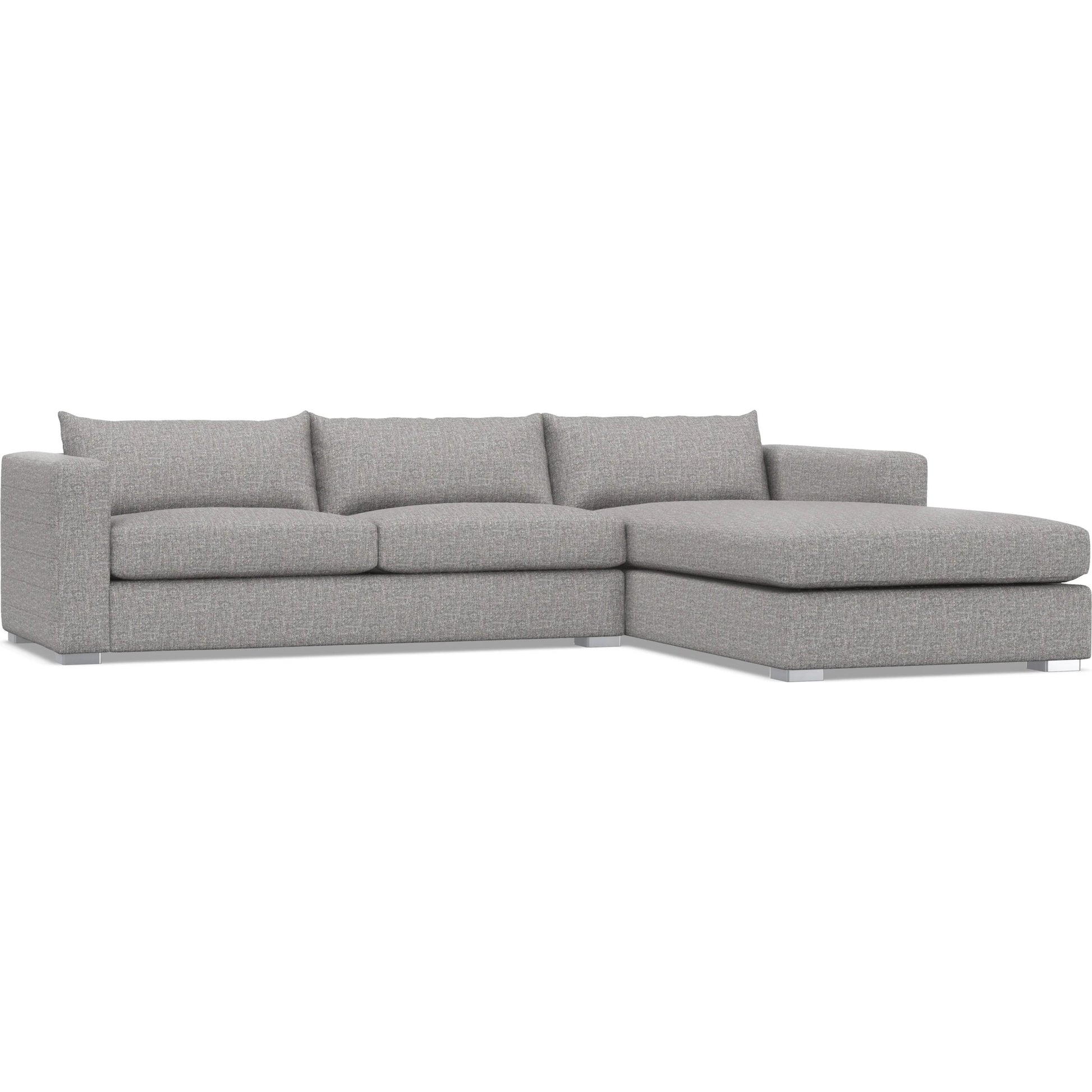 Helena 2-Piece Fabric Sectional by Bernhardt in stainless steel. Made from unique in a unique style.